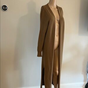 Apparis Tan Long Cardigan